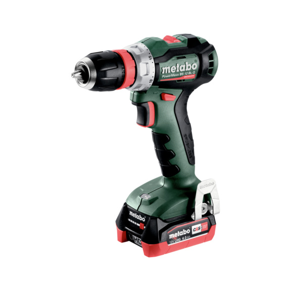 METABO Akku-Bohrschrauber PowerMaxx BS 12 BL Q metaBOX 118 12V 2x4Ah LiHD - Akku-Bohrschrauber