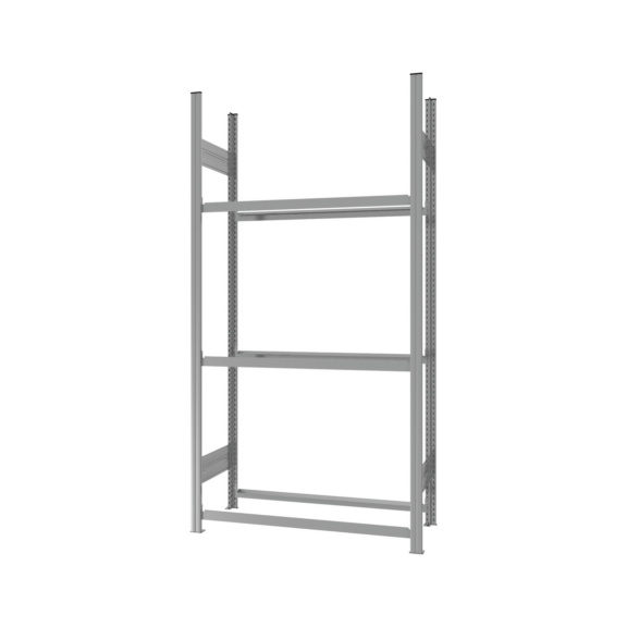 HOFE Reifenregal-Grundfeld 1000x400 mm, 3 Ebenen verzinkt, Traglast 150 kg - Reifenregal, einseitig