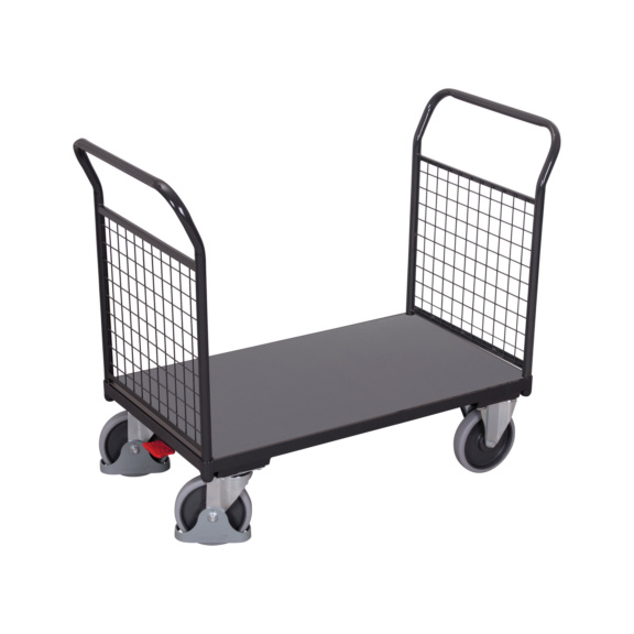 VARIOFIT Chariot paroi front. dbl sw-500.201/AG av treillis LxlxH 950x450x945mm - Chariot à plateforme avec 2 parois frontales en treillis