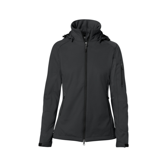 HAKRO Damen Softshelljacke Alberta, anthrazit, Gr. M - Damen Softshelljacke Alberta