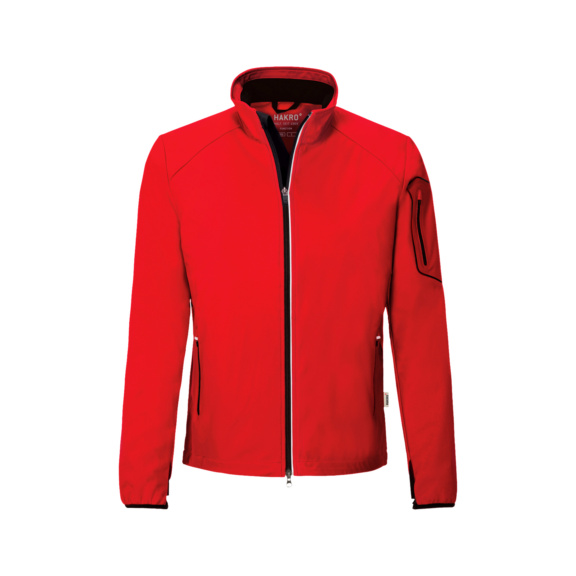 HAKRO Herren Light Softshelljacke Brantford, rot, Gr. XL - Herren Light Softshelljacke Brantford