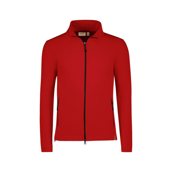 HAKRO Herren Fleecejacke Eco, rot, Gr. 4XL - Herren Fleecejacke Eco