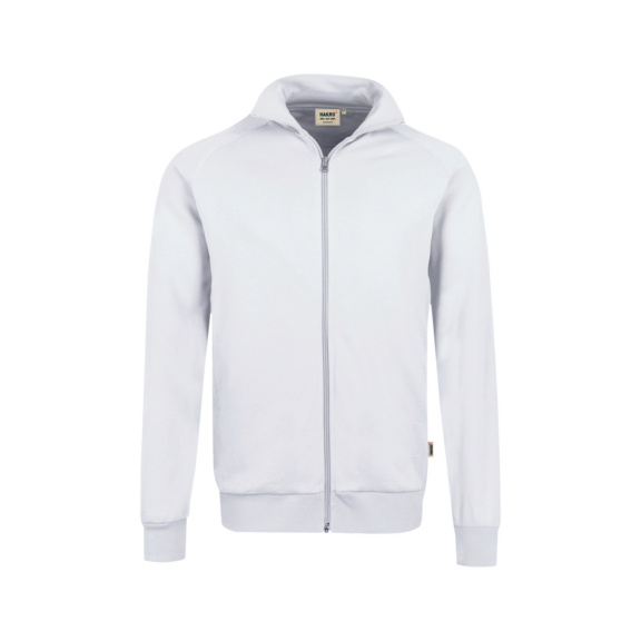 HAKRO Herren Sweatjacke College, weiß, Gr. M - Herren Sweatjacke College