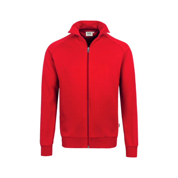 HAKRO Herren Sweatjacke College, rot, Gr. XL - Herren Sweatjacke College