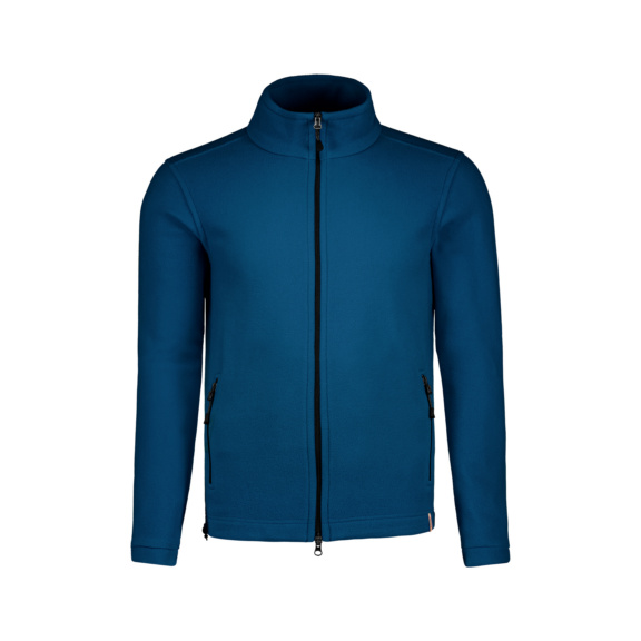 HAKRO Herren Fleecejacke Eco, royalblau, Gr. XL - Herren Fleecejacke Eco