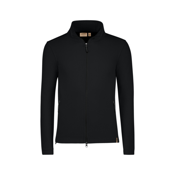 HAKRO Herren Fleecejacke Eco, schwarz, Gr. M - Herren Fleecejacke Eco