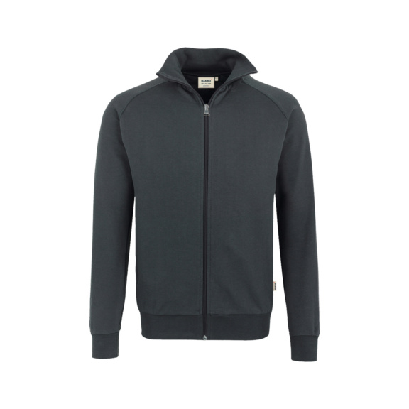 HAKRO Herren Sweatjacke College, anthrazit, Gr. S - Herren Sweatjacke College