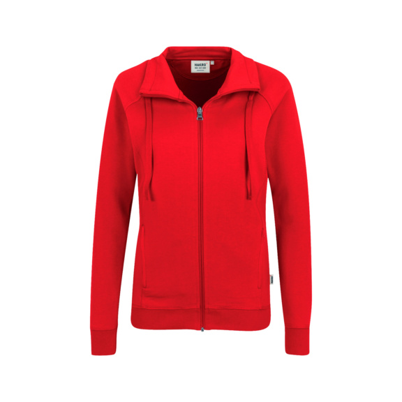 HAKRO Damen Sweatjacke College, rot, Gr. M - Damen Sweatjacke College