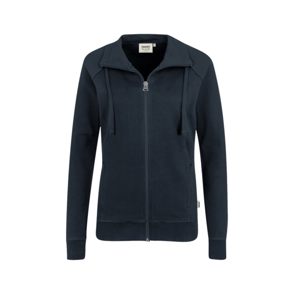 HAKRO Damen Sweatjacke College, tinte, Gr. 3XL - Damen Sweatjacke College