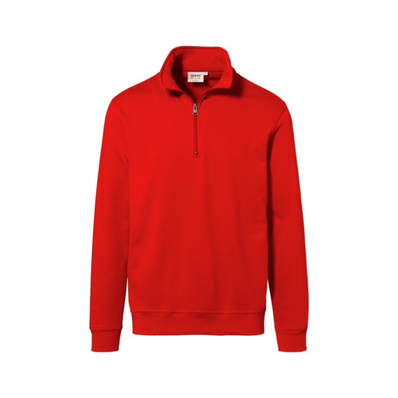 HAKRO Unisex Zip-Sweatshirt Premium, rot, Gr. XL - Unisex Zip-Sweatshirt Premium