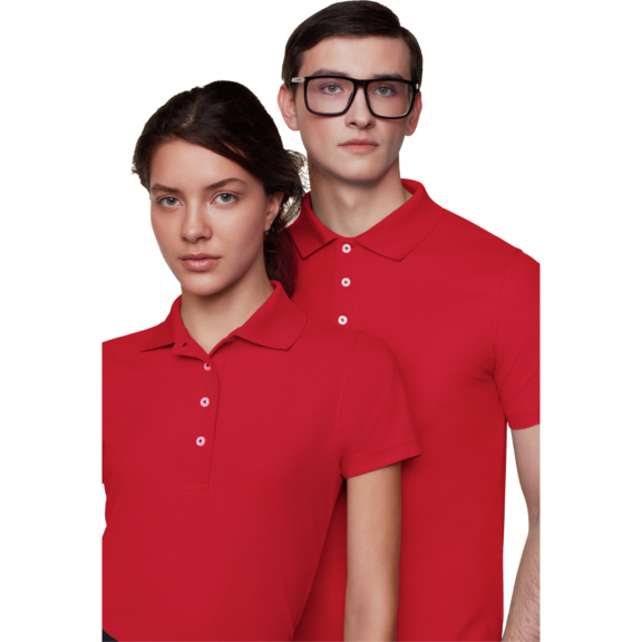 HAKRO men s Coolmax polo shirt red size 3XL