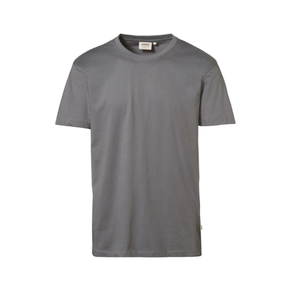 T-shirt classique HAKRO pour homme, titane, taille L - T-shirt classique pour homme