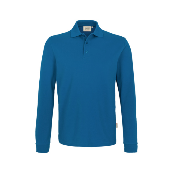 HAKRO Herren Longsleeve-Poloshirt Mikralinar, royalblau, Größe M - Herren Longsleeve Poloshirt MIKRALINAR®