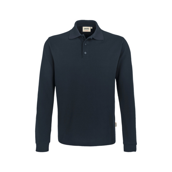 Polo à manches longues Mikralinar HAKRO pour hommes, encre, taille 3XL - Polo à manches longues MIKRALINAR® pour homme