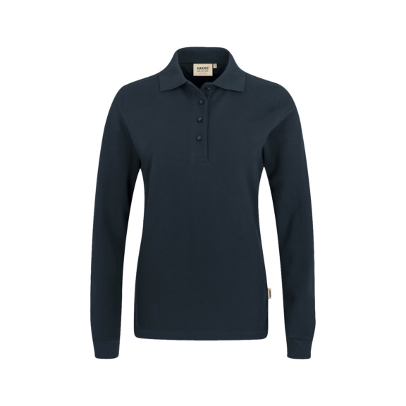 HAKRO Damen Longsleeve-Poloshirt Mikralinar, tinte, Größe L - Damen Longsleeve Poloshirt MIKRALINAR®