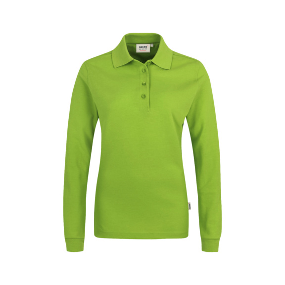 HAKRO Damen Longsleeve-Poloshirt Mikralinar, kiwi, Größe 4XL - Damen Longsleeve Poloshirt MIKRALINAR®