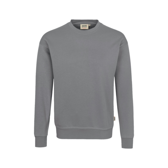 Sweat-shirt Mikralinar® HAKRO unisexe, titane, taille L - Sweat-shirt unisexe MIKRALINAR®