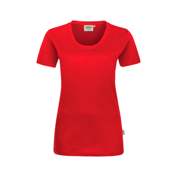 HAKRO Damen T-Shirt Classic, rot, Gr. M - Damen T-Shirt Classic