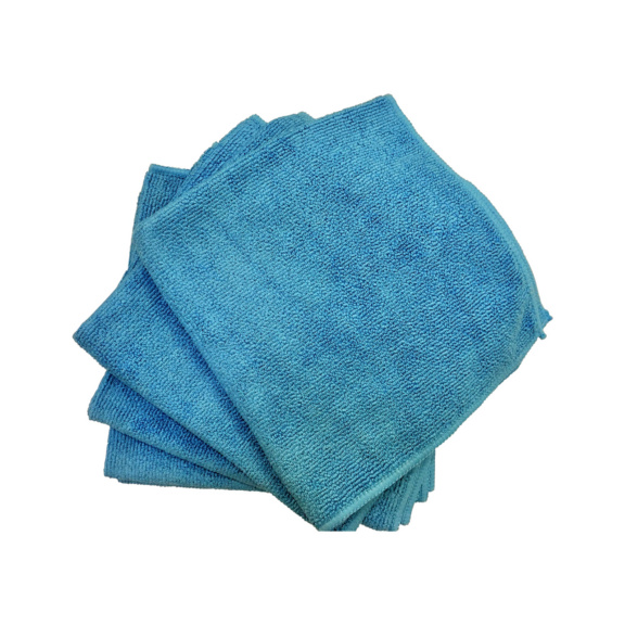 ORION Mikrofasertuch 40 x 40 cm, blau 350g, 6er Pack - Mikrofasertücher