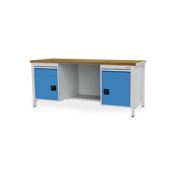 BEDRUNKA HIRTH combination workbench W2,000×H959×D750 1x shelf 2x door 2x drawer - R18-24 cabinet workbench