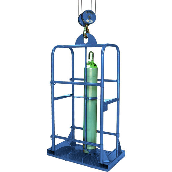 EICHINGER Gasflaschenkorb 6 Flaschen Durchmesser 250 mm enzianblau - Gasflaschen-Transportgestelle für 6 Gasflaschen