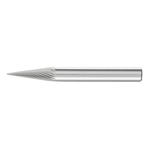 PFERD Hartmetall Frässtift Spitzkegel SKM 06x18 mm Schaftdurchmesser 6 mm Z5 - Frässtift (nicht lösbare Schneiden)