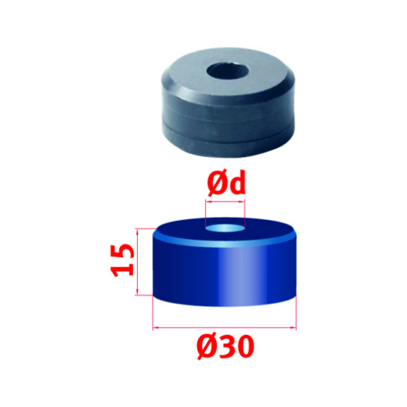 3889314,7 METALLKRAFT, Rundmatrize Nr.30 Ø 14,7 mm - Rundmatrize Nr. 30