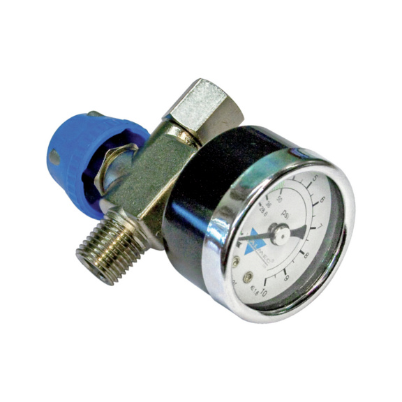 2101910 AIRCRAFT, Inline Druckregler mit Manometer - Inline Druckregler