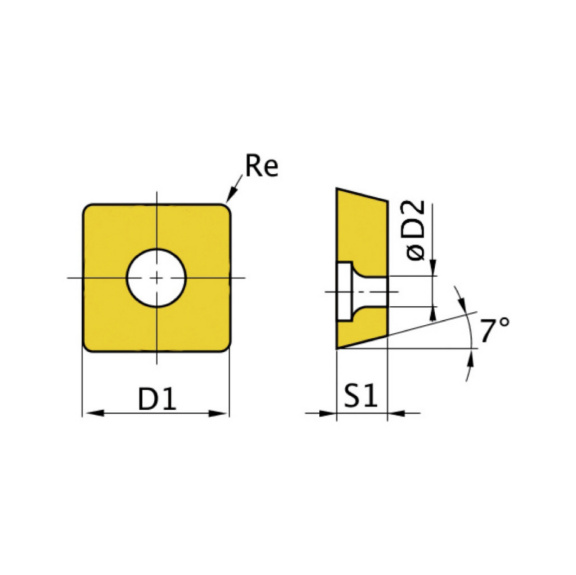 3441761 OPTIMUM, HM-Ersatzwendeplatten ISO SCMT060204 - HM-Ersatzwendeplatten ISO