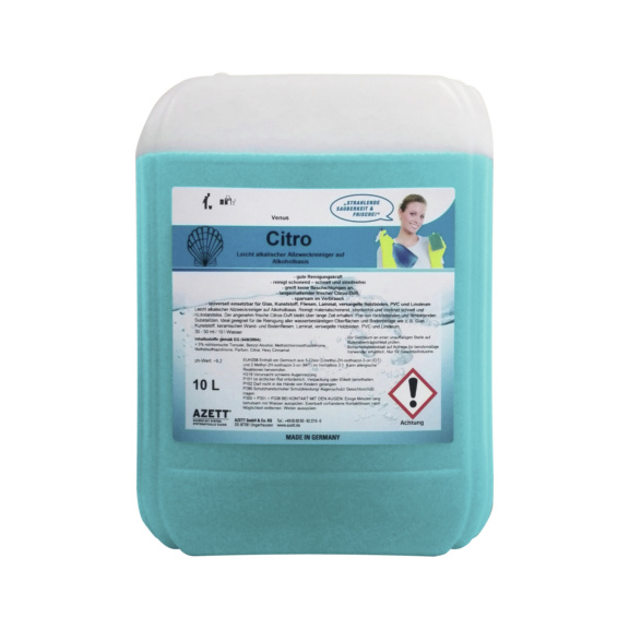 7321210 CLEANKRAFT, Reinigungsmittel neutral HDR-N 10l - Reinigungsmittel für Hochdruckreiniger für Glas, Kunststoff, Fliesen, ...