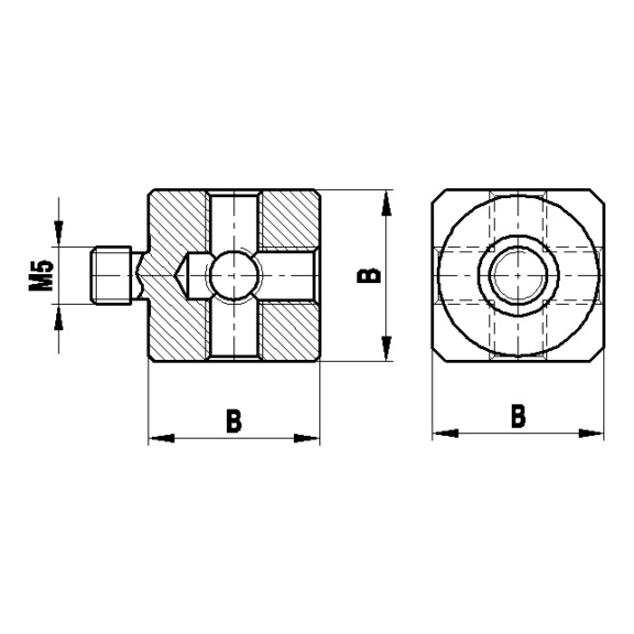 A-5555-1478 RENISHAW, Würfel Titan B15 - Anschlussgewinde M5