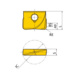 SUFT10R05 VP15TF MITSUBISHI, WSP, Fräsen, beschichtet - SUFT, Fräswendeschneidplatte, beschichtet - 2