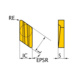 KNUX160405R-M1 UE6020 MITSUBISHI, WSP, Drehen, beschichtet - KNUX, Wendeschneidplatte, negativ - 2