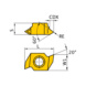 MLT1401L UTI20T MITSUBISHI, WSP, Gewindeschneiden, unbeschichtet - MLT, Wendeschneidplatte, Gewindedrehen - 1