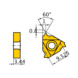 MMT16ER150ISO VP15TF MITSUBISHI, WSP, Gewindeschneiden, beschichtet - MMT16ER, Wendeschneidplatte, Gewindedrehen - 2