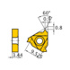 MMT16IR125ISO VP15TF MITSUBISHI, WSP, Gewindeschneiden, beschichtet - MMT16IR, Wendeschneidplatte, Gewindedrehen - 2