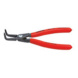 Pince à circlips KNIPEX J01 130 mm, inserts pour bagues internes - Pince à circlips de précision, coudée à 90° - 3