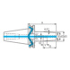 ATORN Schrumpffutter SK40 (ISO 7388-1) Durchmesser 4 mm A=80 mm - Schrumpffutter 4,5° - 2