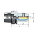 A50.04.12.80.K EROGLU, Fräseraufnahmen DIN 6359 mit Kühlkanal für Zylinderschäfte DIN 1835-B HSK-A 50 12-80 DIN 69893-1 Form A - HSK-A, Flächenspannfutter - 2