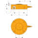 METRON Kraftaufnehmer Typ LPX Messbereich 0 - 2500 N - Druckkraftaufnehmer LPX - 2