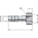 BILZ HERMETIKUS Tüllen aus Stahl K-AT 0 G 1/4 Zoll 6 mm - Druckluft-Aufschraubtülle K-GT A - 2