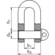 Schäkel mit Augenbolzen ähnlich DIN 82101 100 kg Tragfähigkeit - Schäkel - 2