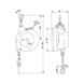 Equilibreur AUTOSTAT 7231/5 13-17 kg avec butée - Balancier avec capacité de charge 3,0-21,0&nbsp;kg, avec verrouillage automatique - 2