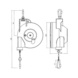 AUTOSTAT Balancer schwarz Tragfähigkei 45-55 kg mit automatischer Arretierung - Balancer Tragfähigkeit 15,0-55,0 kg, mit automatischer Arretierung - 2