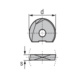 KIENINGER Hartmetall-Schneidplatte LW610 WPR-DN 12 mm für Buntmetalle - Fräswendeplatte WPR-DN - 2