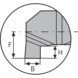 ATORN Mini-Schneideinsatz AGR 3,0mm B0.7 L10 HW5615 - Miniaturschneideinsatz Typ AG HW5615 - 2