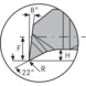 ATORN Mini-Schneideinsatz APL 1,5mm R0.1 L6 HC5640 - Miniaturschneideinsatz Typ AP HC5640 - 3