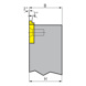 ORION Stechhalter Aussen Rechts 12,0mm x 12mm x 100mm - Stechhalter Aussen Rechts für 3-Schneidige Stechplatte Nr.17670130-140 - 2