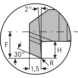 ATORN Mini-Schneideinsatz AXR 5,0mm R0.2 L22 HW5615 - Miniaturschneideinsatz Typ AX HW5615 - 3