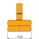 Dickenmessgerät T-Form B Anzeigebereich 10 mm Bügeltiefe 50 mm Skalent. 0,01 mm - Mechanisches Dickenmessgerät Bügeltiefe 50 mm, Skalenteilung 0,01 mm - 2